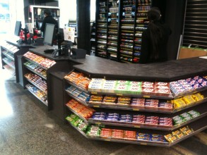 IGA Express checkout counter with impulse merchadising display